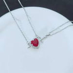 DUO _ COLLAR DE ESPADA Y COLLAR DE CORAZÓN CON ENVÍO GRATIS gt